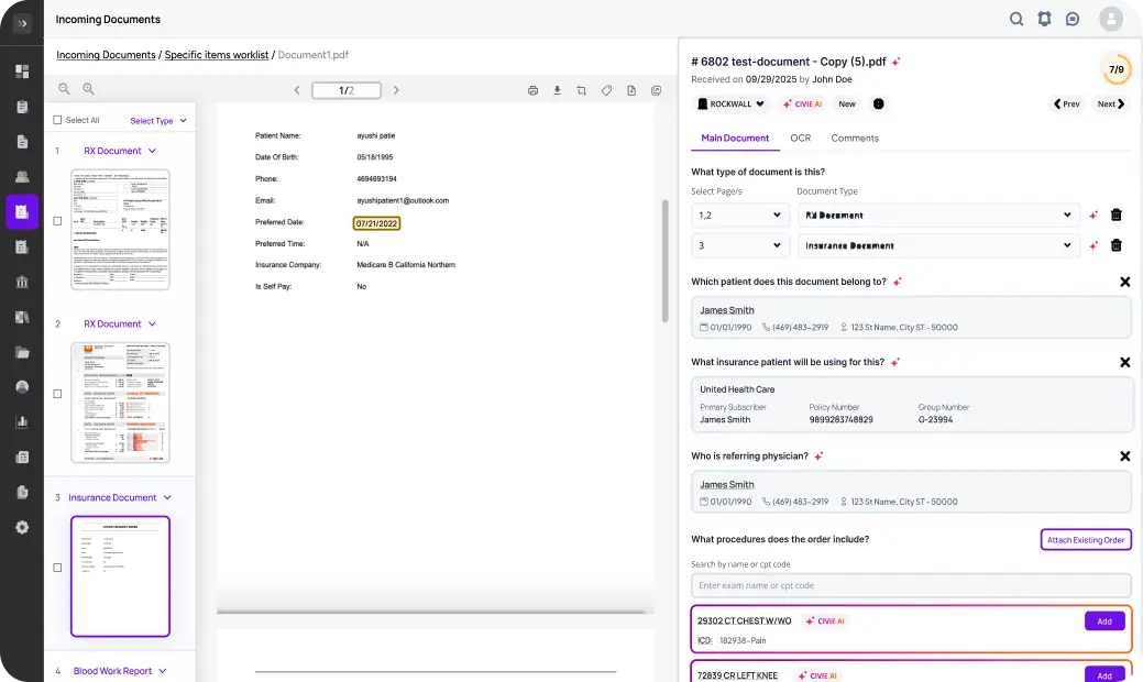 Icon representing patient check-in.